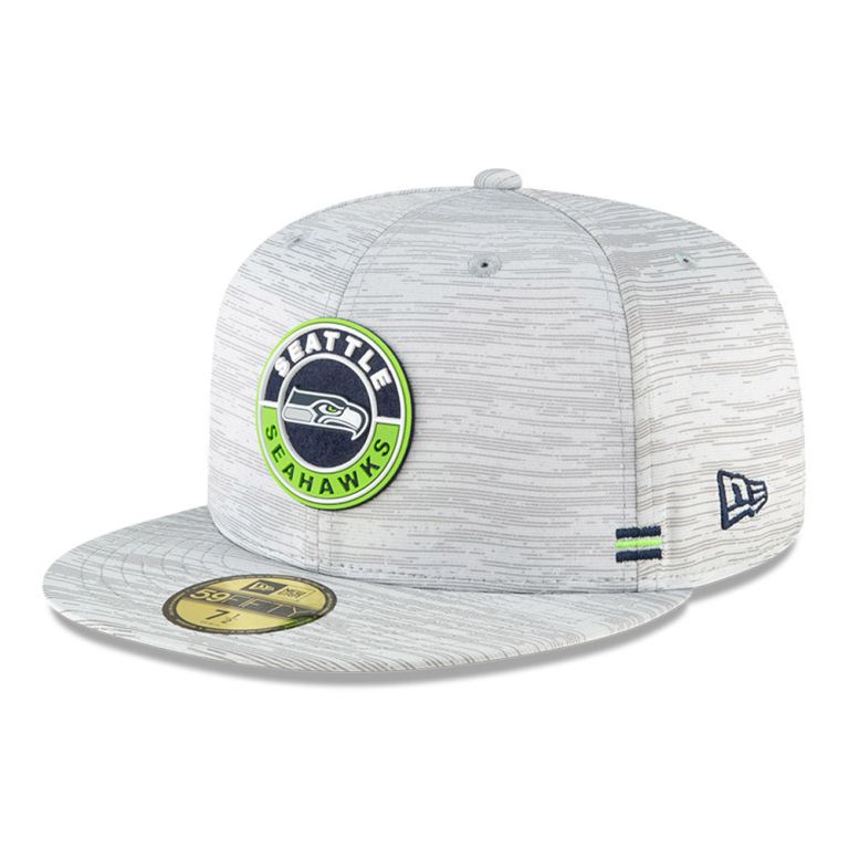 Gorras New Era 59fifty Grises - Seattle Seahawks Sideline 23407GTKI